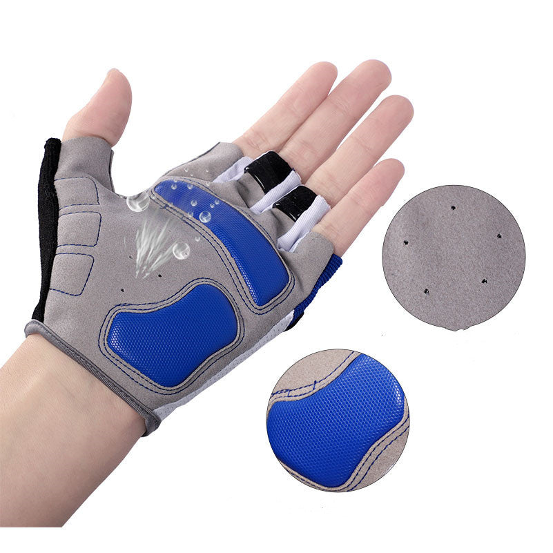 Outdoor mountain bike riding short finger gloves